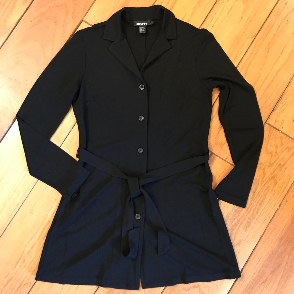 DKNY Belted Tunic Blouse PS